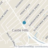 Map location of 100 Carolwood Dr, Castle Hills TX 78213