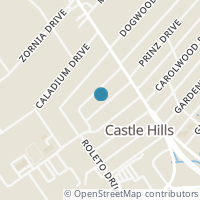 Map location of 106 Roleto Dr, Castle Hills, TX 78213