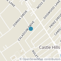 Map location of 200 Caladium Dr, Castle Hills TX 78213