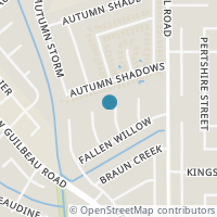 Map location of 8727 Sound Willow, San Antonio TX 78254