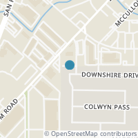 Map location of 201 DOWNSHIRE DR, San Antonio, TX 78216