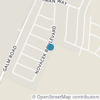 Map location of 9410 Novacek Blvd, San Antonio TX 78254
