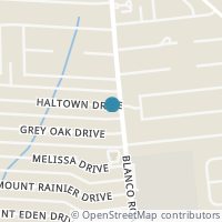 Map location of 902 Haltown Dr, San Antonio, TX 78213