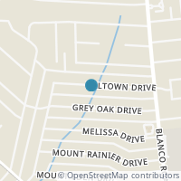 Map location of 1102 Haltown Dr, San Antonio TX 78213