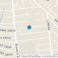 Map location of 710 Cobble Dr, San Antonio TX 78216