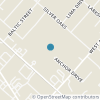 Map location of 1710 Cedric Ln, San Antonio TX 78213