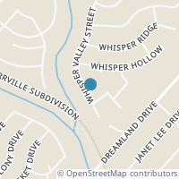 Map location of 10918 Whisper Valley St, San Antonio, TX 78230