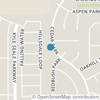 Map location of 11089 Cedar Park, San Antonio TX 78249