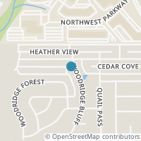Map location of 11247 Woodridge Blf, San Antonio TX 78249
