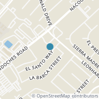Map location of 12331 El Santo Way, San Antonio TX 78233