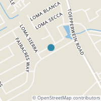 Map location of 6726 Loma Vino Ste 900, San Antonio TX 78233