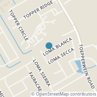 Map location of 6715 Loma Blanca, San Antonio TX 78233