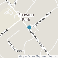 Map location of 110 Wellesley Lndg, Shavano Park TX 78231