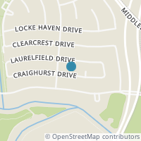 Map location of 16411 Craighurst Dr, Houston TX 77059