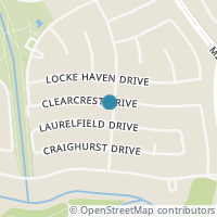 Map location of 16350 Clearcrest Dr, Houston TX 77059