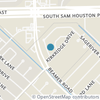 Map location of 10914 Kirkbrush Dr, Houston TX 77089