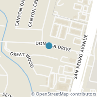 Map location of 130 Donella Dr, Hollywood Park TX 78232