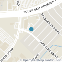 Map location of 11503 Sagehollow Lane, Houston, TX 77089
