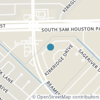 Map location of 11018 Kirkwell Dr, Houston TX 77089