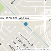 Map location of 10519 Kirkgreen Dr, Houston TX 77089