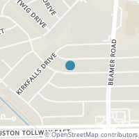Map location of 11439 Kirkmeadow Drive, Houston, TX 77089