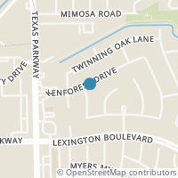 Map location of 1419 Kenforest Dr, Missouri City TX 77489