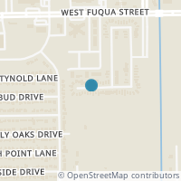 Map location of 3803 Gardenia Bend Drive, Houston, TX 77053