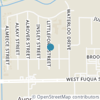 Map location of 14515 Littleford Street, Houston, TX 77045