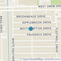 Map location of 3903 Westhampton Dr, Houston TX 77045