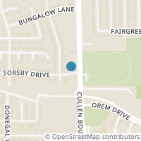 Map location of 4511 Sorsby Drive, Houston, TX 77047