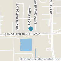 Map location of 5415 Bur Oak Drive, Pasadena, TX 77505