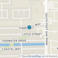 Map location of 5523 Tiger Lilly Way, Houston, TX 77085