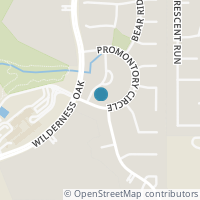 Map location of 21019 Promontory Circle, San Antonio, TX 78258