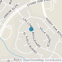 Map location of 21115 LAS LOMAS BLVD, San Antonio, TX 78258