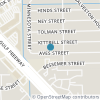 Map location of 9935 Aves St, Houston TX 77034