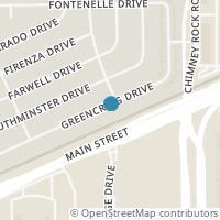 Map location of 5707 Greencraig Drive, Houston, TX 77035