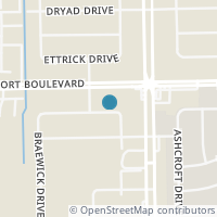 Map location of 5918 Fontenelle Drive, Houston, TX 77035