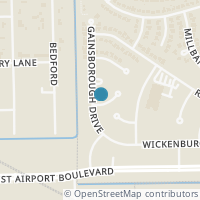 Map location of 9730 Harrowgate Drive, Houston, TX 77031