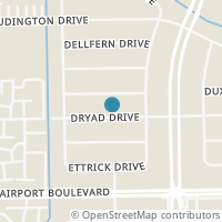 Map location of 5930 Dryad Dr, Houston TX 77035