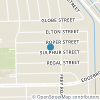 Map location of 619 Sulphur Street, Houston, TX 77034