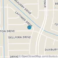 Map location of 5922 Ludington Drive, Houston, TX 77035