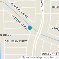 Map location of 5914 Lattimer Drive, Houston, TX 77035