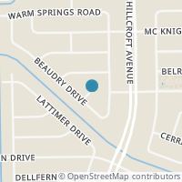 Map location of 5934 Beaudry Drive, Houston, TX 77035