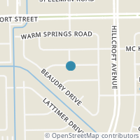 Map location of 5931 Arboles Dr, Houston TX 77035
