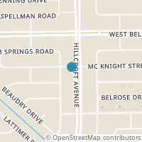 Map location of 11414 Hillcroft St, Houston TX 77035