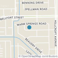 Map location of 6022 Mcknight Street, Houston, TX 77035