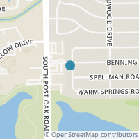 Map location of 11206 Waxwing Street, Houston, TX 77035