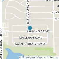 Map location of 4750 Benning Dr, Houston TX 77035