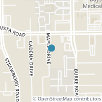 Map location of 3606 Vista Pointe Drive, Pasadena, TX 77504