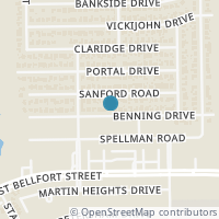 Map location of 9318 Benning Dr, Houston TX 77031